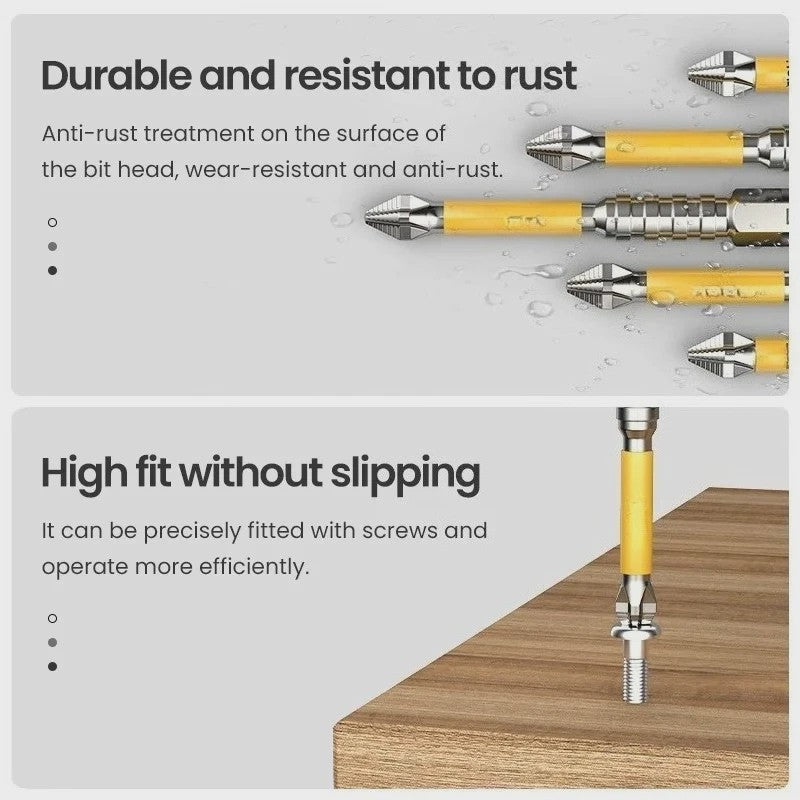 PH2 Magnetische Schroefbit Set - Anti-slip & Hoge Hardheid - Diverse Lengtes (25-150mm) - S2 Staal