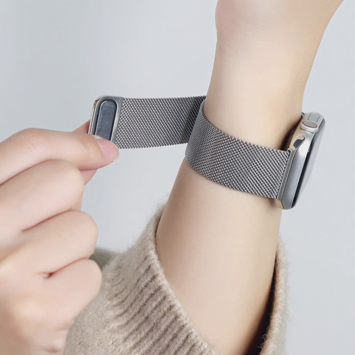 Milanese Loop Band voor Apple Watch - Premium Roestvrij Staal - Diverse Maten & Series