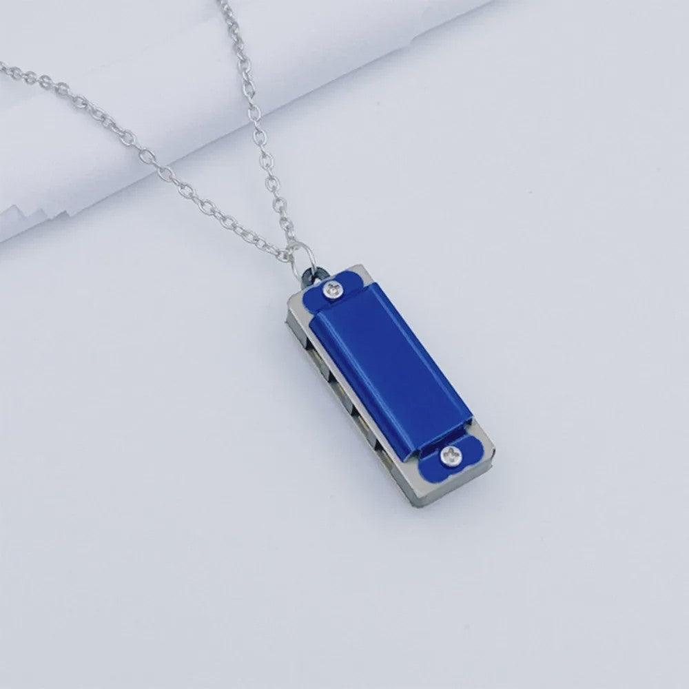 Mini Harmonica Ketting - 8 Tonen, 4 Gaten - Muziekspeeltje voor Kinderen