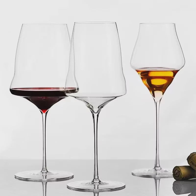 Luxe Handgemaakte Kristallen Wijnglas - Extreem Dun & Vlekkeloos