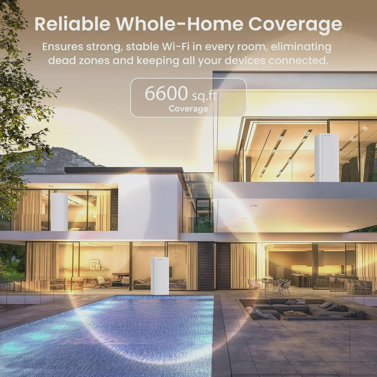 Tenda BE5100 Wi-Fi 7 Mesh Systeem - Supersnel Internet met 2.5G Poort & Uitgebreide Dekking