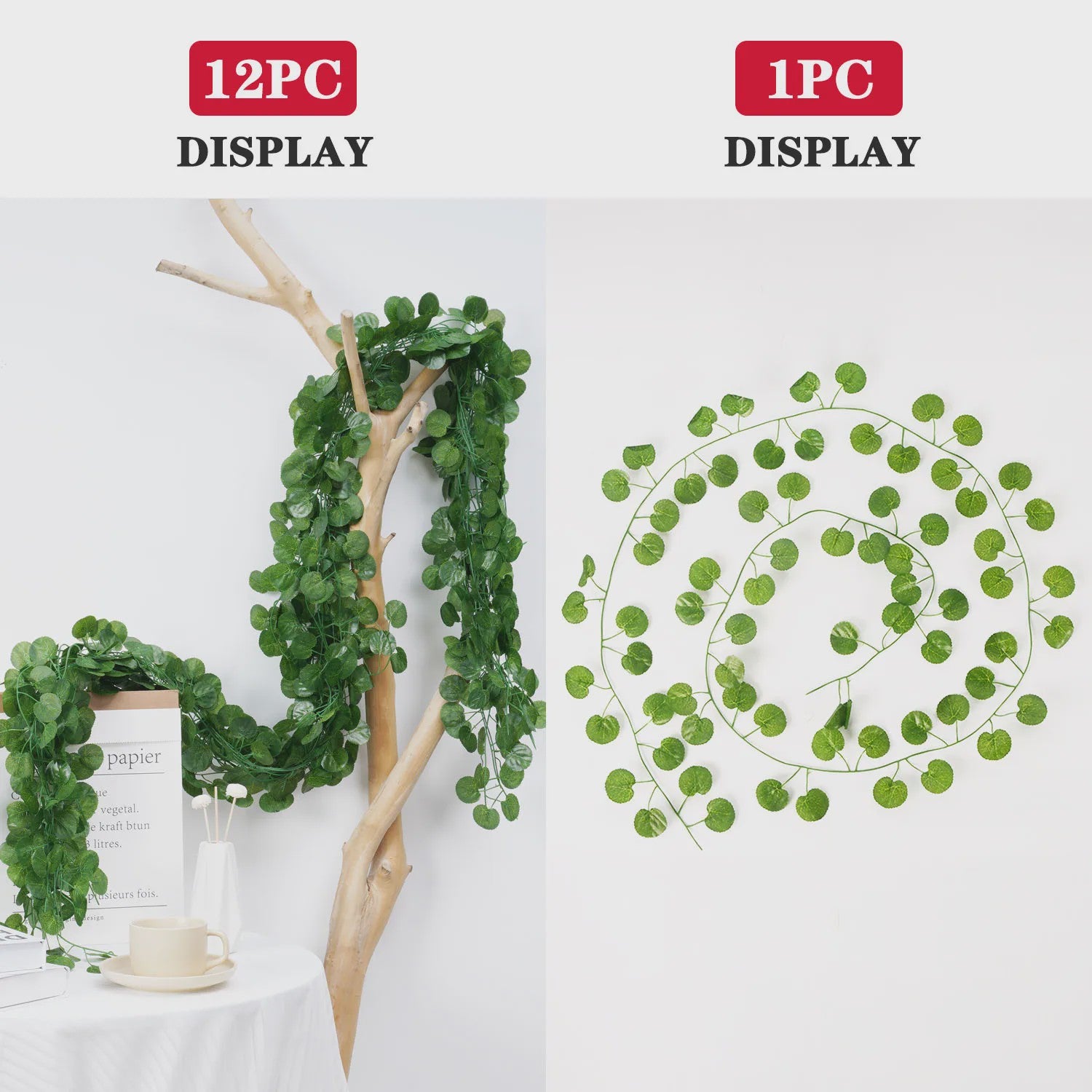 Kunstige Klimop Slang 2.1M - Groene Nep Plant voor Decoratie, Bruiloft & Feest
