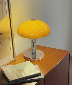 Nordic Pompoen LED Tafellamp - Bauhaus Retro Design voor Sfeervolle Verlichting