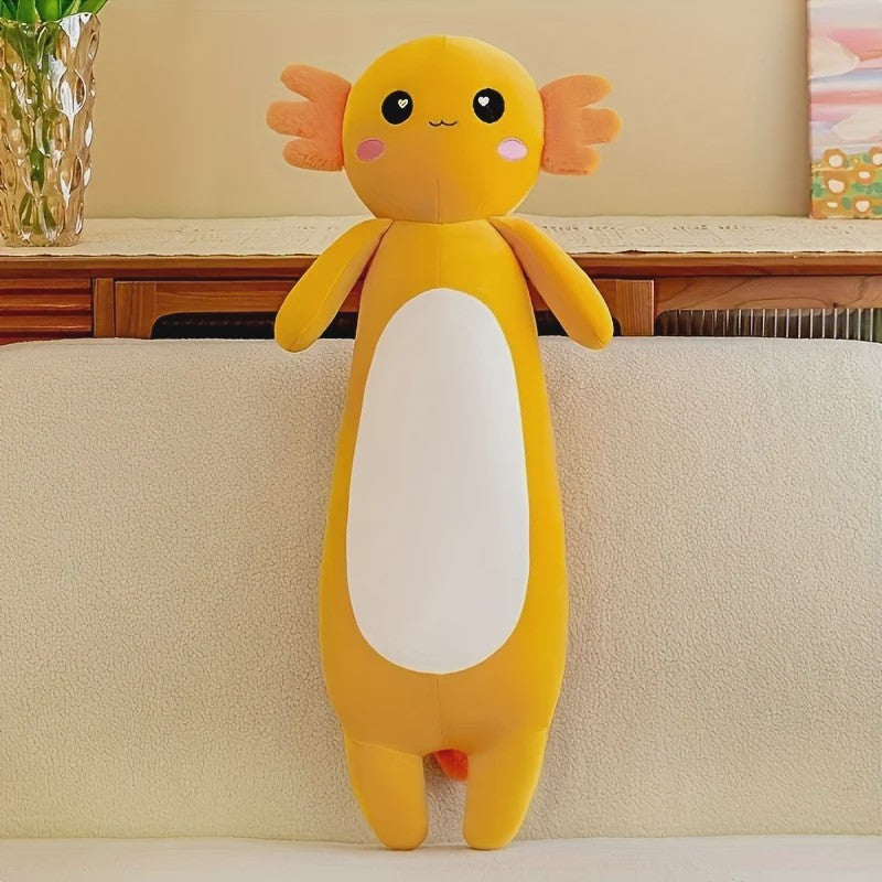Grote Axolotl Pluche Knuffel - Zacht Kussen Speelgoed voor Kinderen & Volwassenen