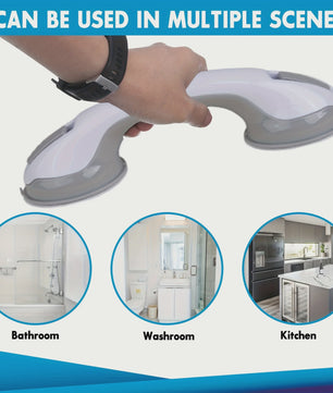Veilige Badkamer Handgreep met Zuignap - Valpreventie voor Ouderen & Kinderen - Zonder Boren