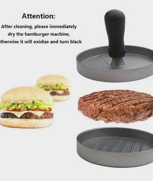 Aluminium Burgerpers voor Perfecte Hamburgers - Ideaal voor BBQ & Keuken