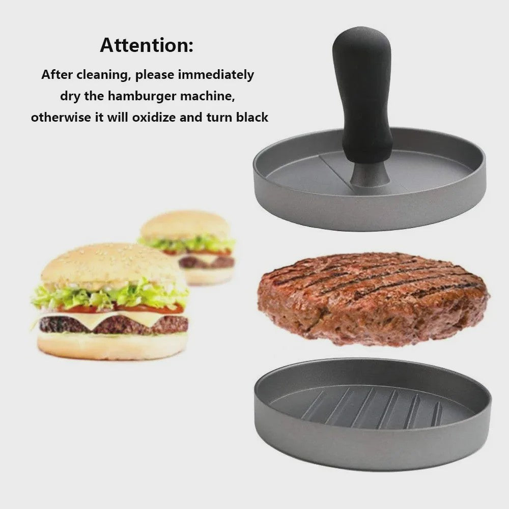 Aluminium Burgerpers voor Perfecte Hamburgers - Ideaal voor BBQ & Keuken