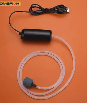 Stille Mini USB Zuurstofpomp voor Aquarium en Vis Kweek - Draagbaar & Compact