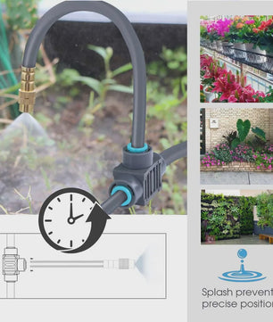 Slimme Tuin Watergift Timer met Dual Zone LCD Display en Vernevelingssysteem
