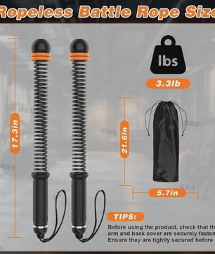 Touwloze Battle Rope met Verstelbare Weerstand: Full Body Workout voor Thuisgym