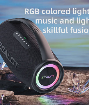 Zealot S97 Karaoke Speaker met 2 Draadloze Microfoons - Draagbaar Bluetooth Geluidssysteem