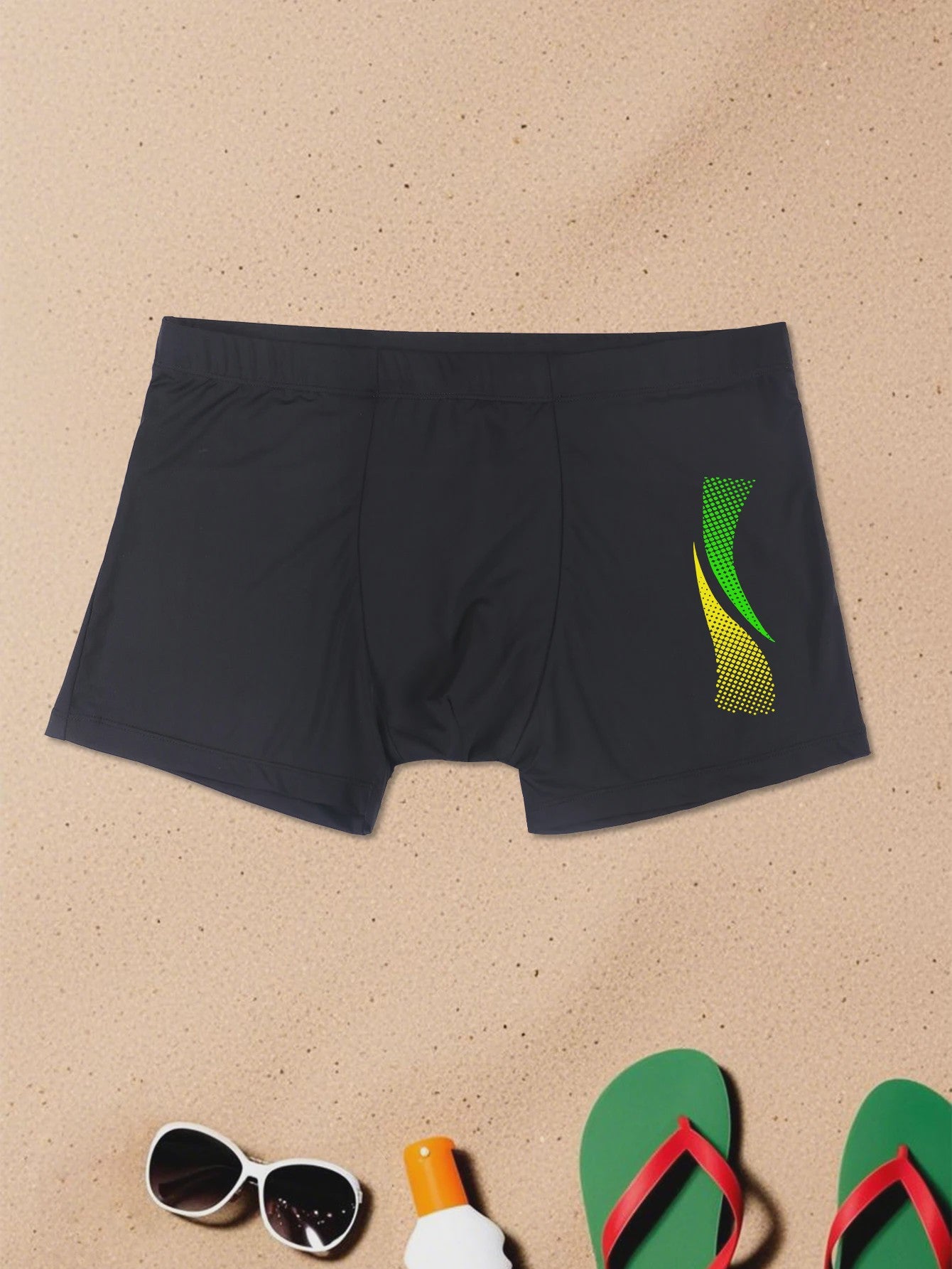 Heren Zwembroek Boxershorts met Snelle Droogtijd en Modieuze Print