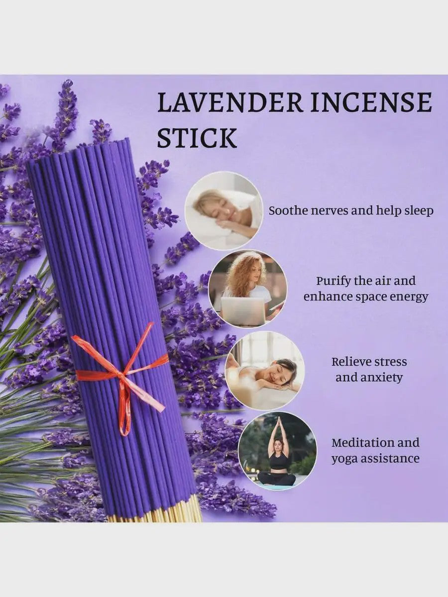 Lavendel Wierookstokjes (50/80 stuks) - Langdurige Geur voor Ontspanning en Sfeer