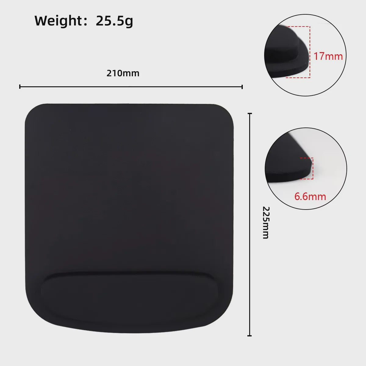 Ergonomische Muismat met Polsondersteuning - Comfortabel voor Kantoor & Gaming
