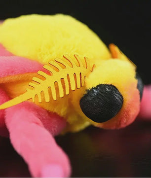 Kawaii Pluche Rose Maple Moth Pop - Schattig Insect Speelgoed Cadeau