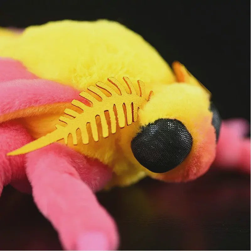 Kawaii Pluche Rose Maple Moth Pop - Schattig Insect Speelgoed Cadeau
