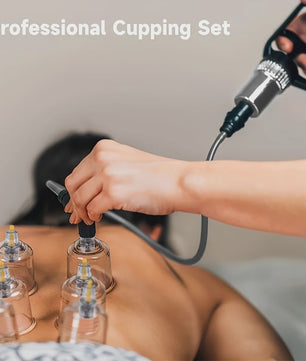 Professionele Cupping Set met 24 Cups, Pomp & Gids - Ontspanning & Massage