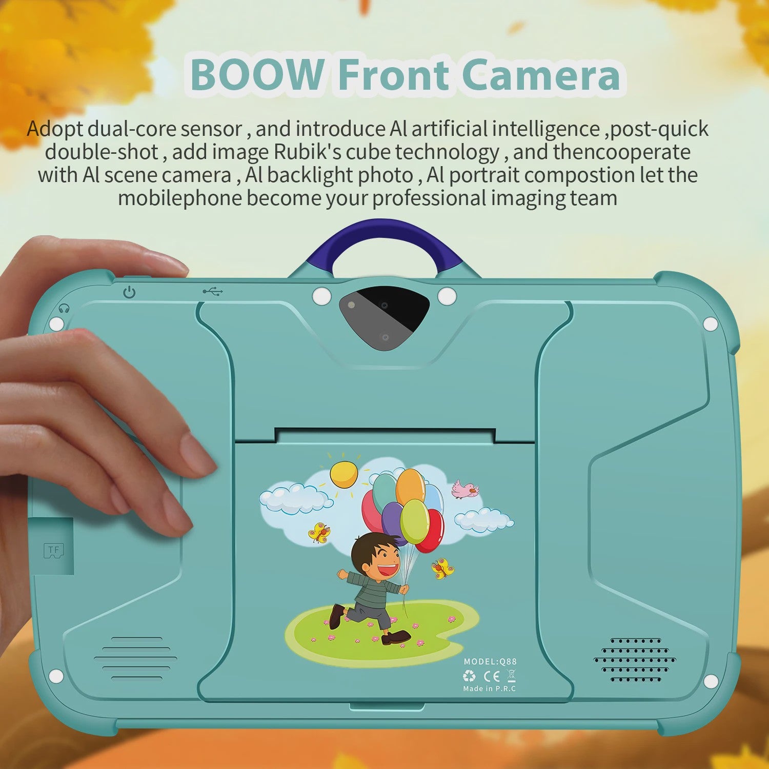 7 Inch Kinder Tablet PC - Android 13, 4GB RAM, 64GB ROM, Educatief & Leerzaam