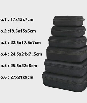 Veelzijdige EVA Hardcase Opbergdoos - Schokbestendig en Draagbaar voor Oordopjes, Accessoires & Make-up