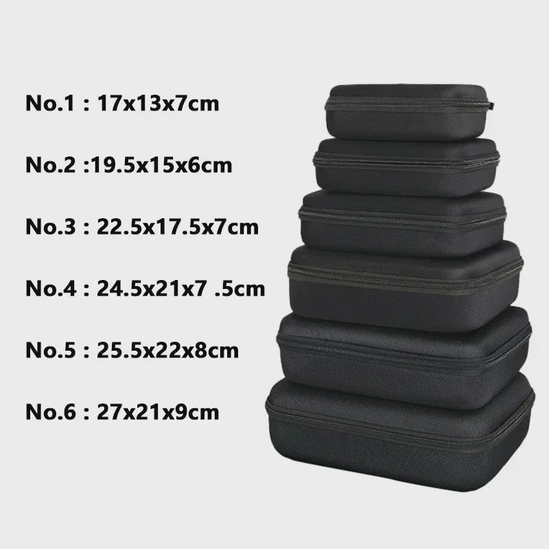 Veelzijdige EVA Hardcase Opbergdoos - Schokbestendig en Draagbaar voor Oordopjes, Accessoires & Make-up
