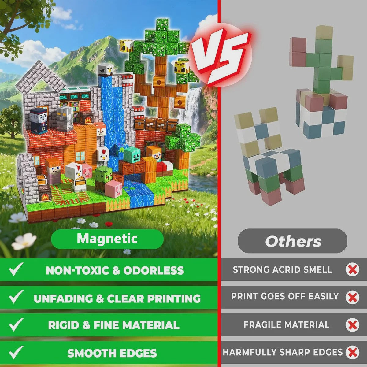 Magnetische Bouwstenen Speelgoed - Creatieve Architectuur Model Set voor Kinderen