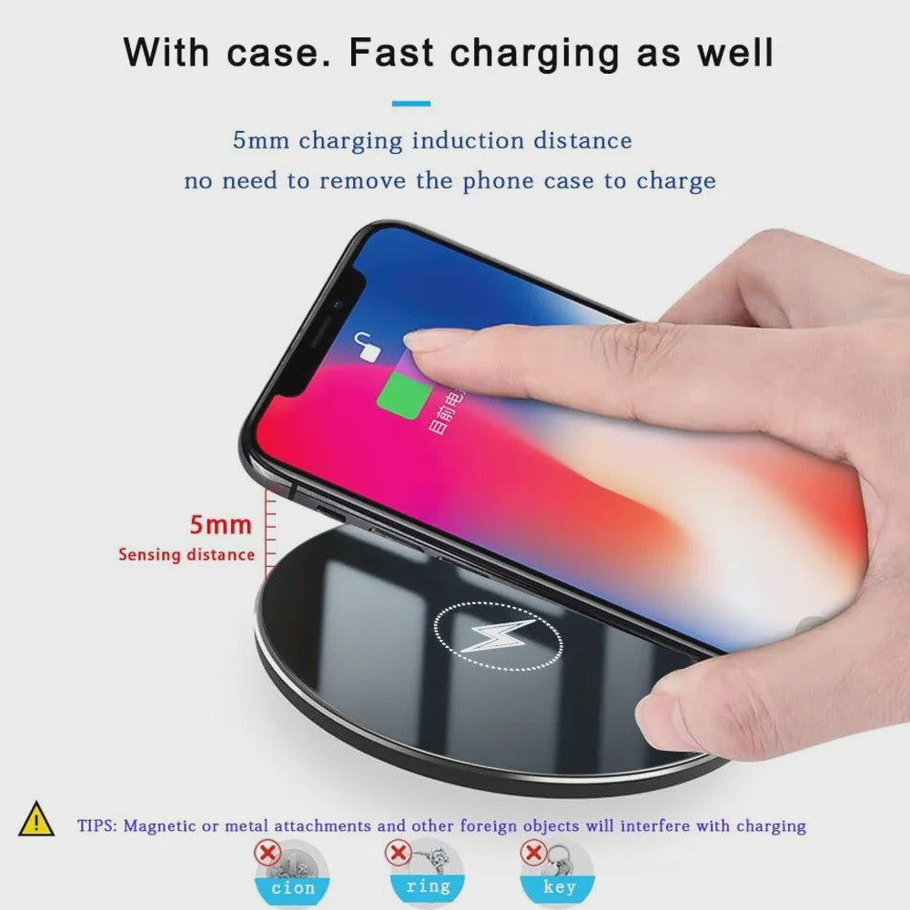 Universele Draadloze Oplader: Snel Laden voor iPhone, Samsung, Huawei & Meer