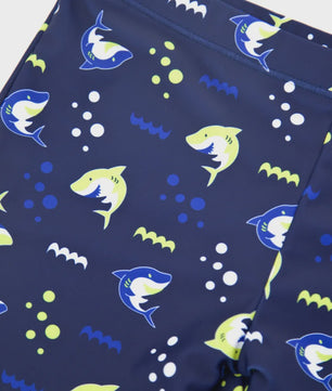 Zwemset Jongens met Haaienprint: T-shirt, Short & Zwempet