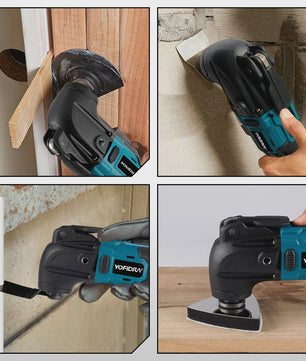 YOFIDRA Snoerloze Multitool met 6 Versnellingen - Zagen, Schuren & Polijsten (Makita 18-21V Batterij)