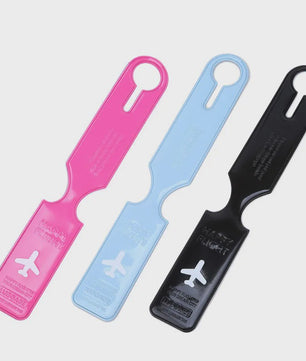 Set van 2 Draagbare Bagagelabels - Stevige Kleuren Kofferhangers voor Reizen