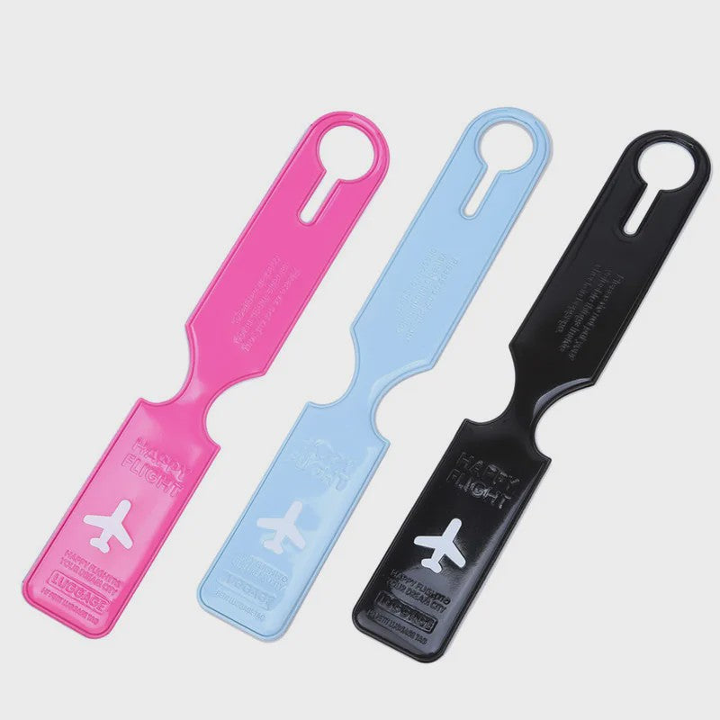 Set van 2 Draagbare Bagagelabels - Stevige Kleuren Kofferhangers voor Reizen