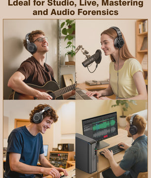 New Bee Studio DJ Koptelefoon met Microfoon - Over-Ear Hi-Res Monitor Headset