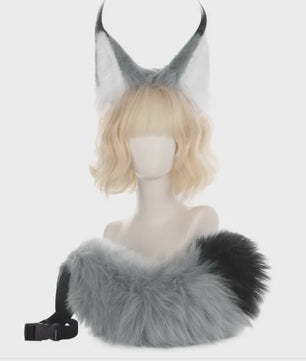 Furry Lynx Oren & Staart Set - Cosplay Accessoires