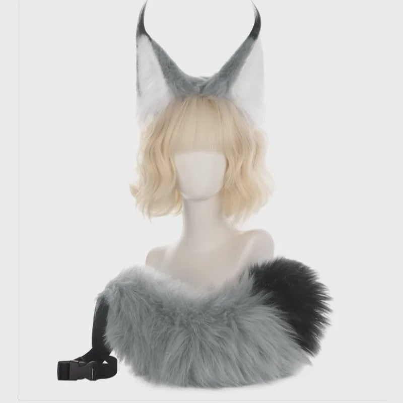 Furry Lynx Oren & Staart Set - Cosplay Accessoires