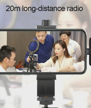 Draadloze Lavalier Microfoon Set (2.4G) voor iPhone & Android - Live Streaming & Opnames