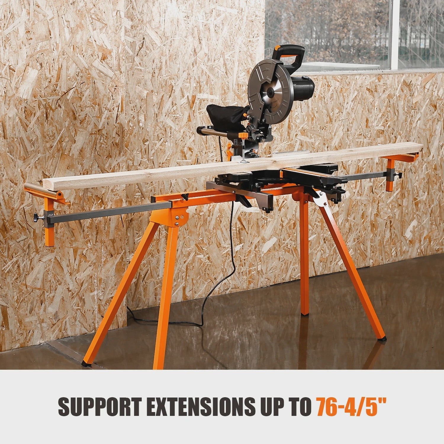 DOVAMAN Miter Saw Stand: Snel Opzetbaar, Lichtgewicht & Robuust met Grote Capaciteit