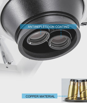 Trinocular Stereo Microscoop 3.5X-90X met Camera Aansluiting en Verstelbare Arm