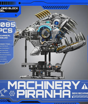 Mechanische Piranha Bouwset - 1085 Stukjes - STEM & Creatief Speelgoed