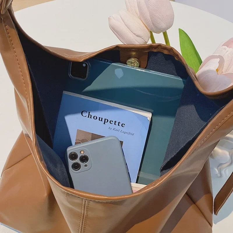 Ruime Vintage Hobo Tas Dames - Stijlvolle Schoudertas voor Dagelijks Gebruik