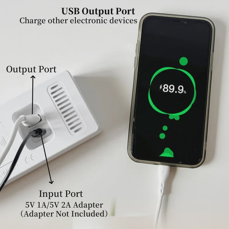 Moderne LED Digitale Wekker met USB, Temperatuur, Datum & Dual Alarm - Automatisch Dimbaar