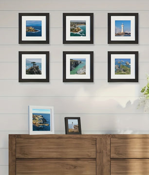 Set van 3 Houten Fotolijsten 25x25 cm - Wanddecoratie & Desktop