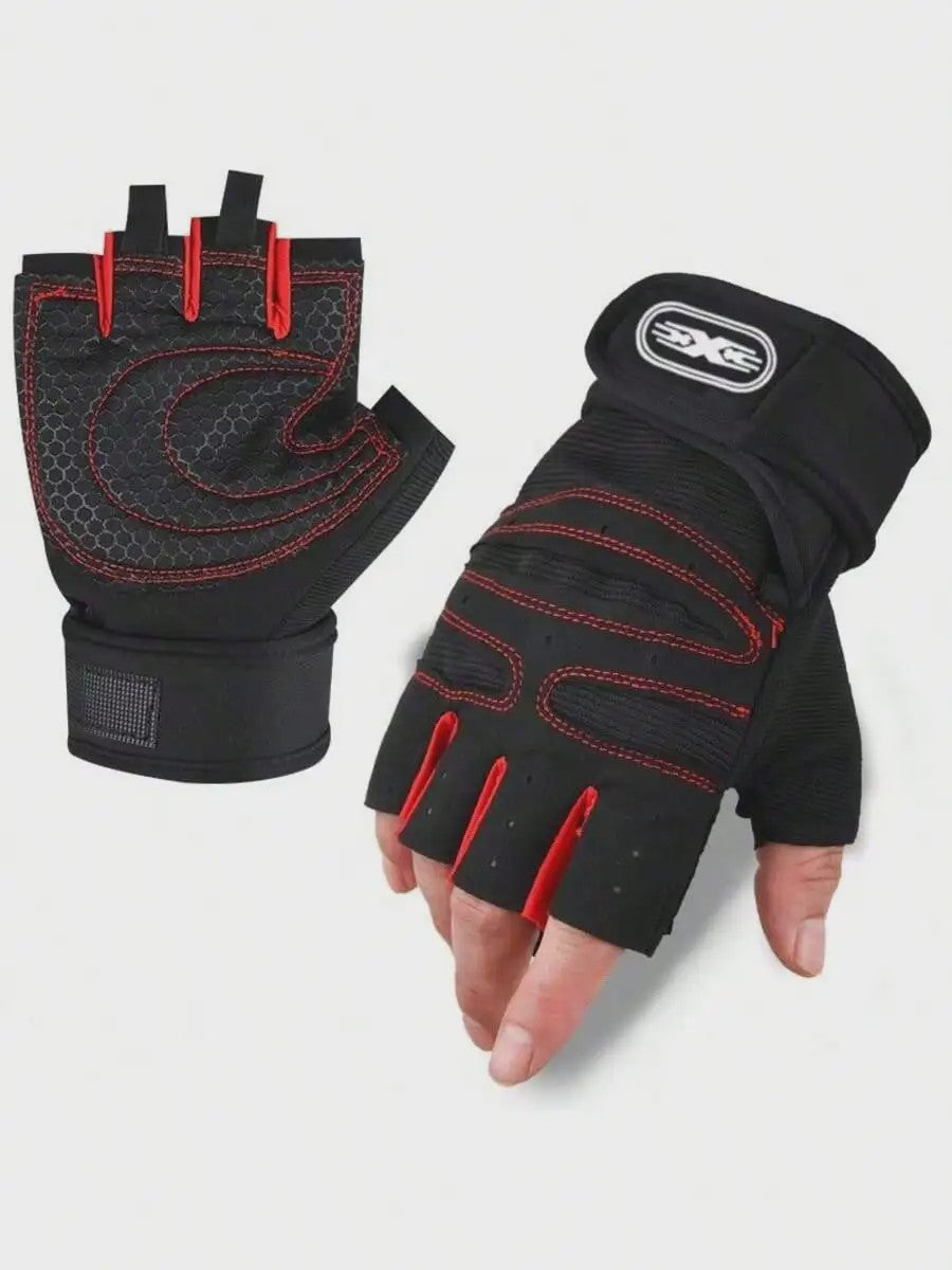 Fitness Handschoenen met Polsondersteuning - Gewichtheffen, Training & Sport
