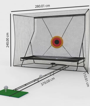Golf Swing Oefennet met Bal Retour en Draagtas - 2.8x2.4x1.2m
