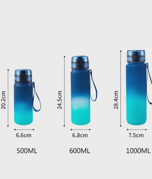 Grote Sport Waterfles 1 Liter - Draagbaar & Ideaal voor Fitness en Reizen