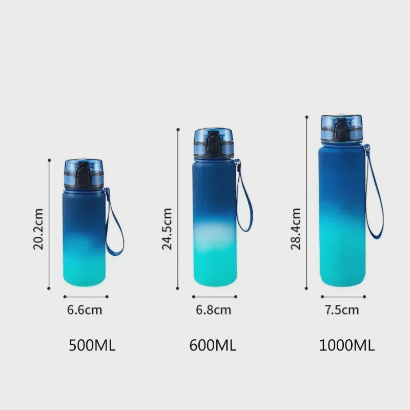 Grote Sport Waterfles 1 Liter - Draagbaar & Ideaal voor Fitness en Reizen