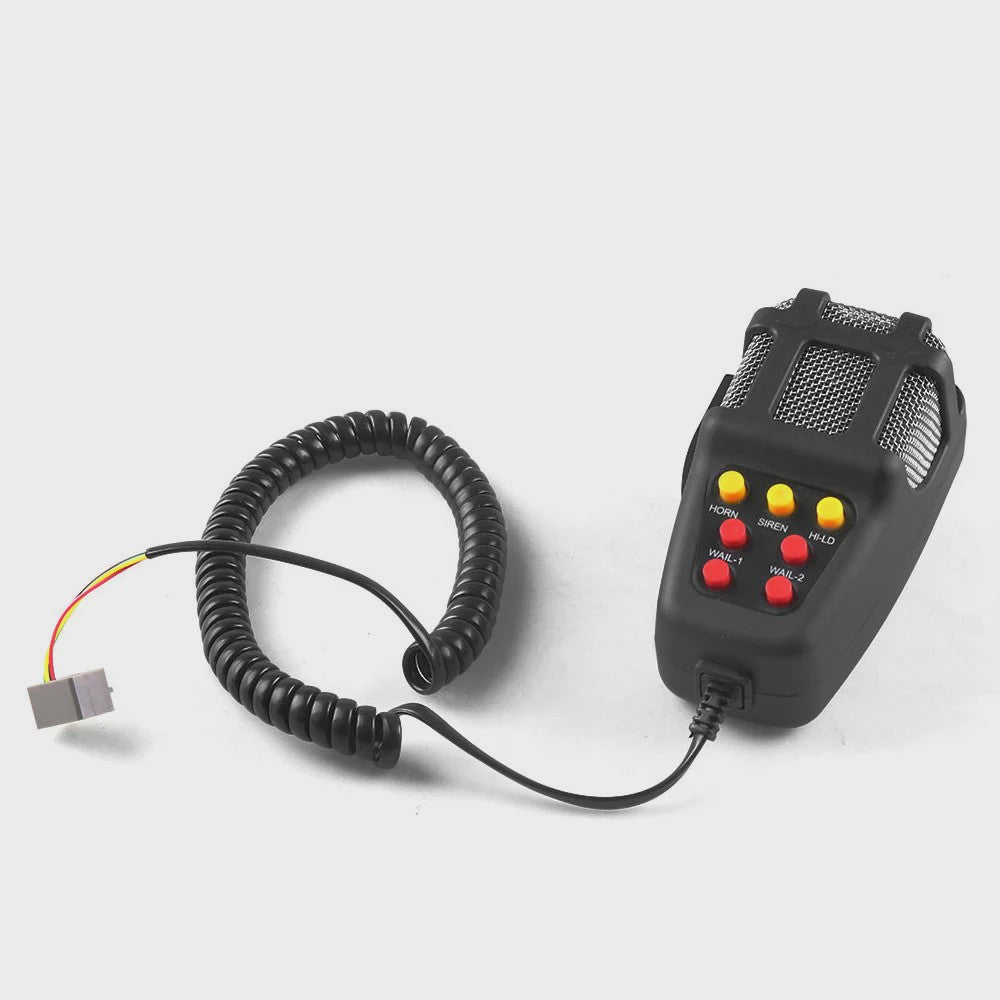 Krachtige 120DB Auto Sirene Luidspreker met Microfoon - 100W 12V Alarm Claxon Hoorn