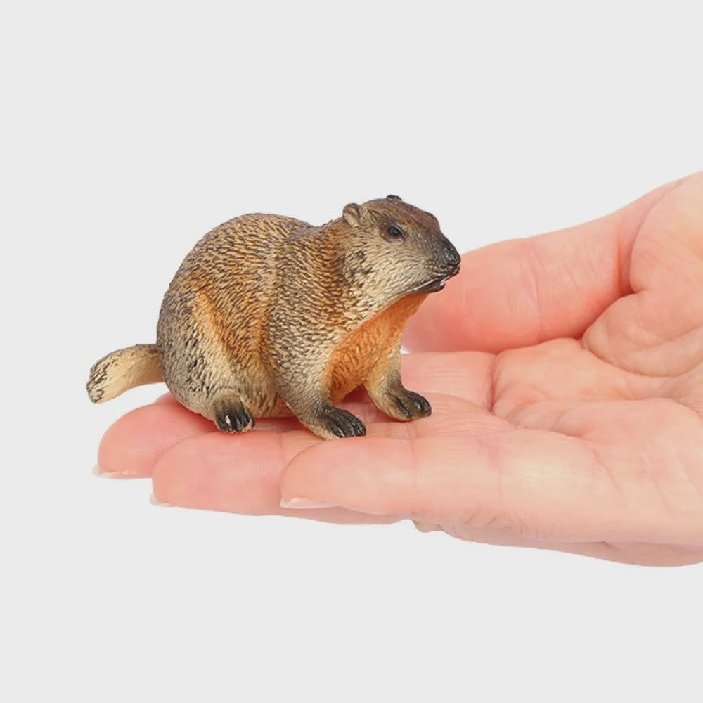 Realistische Marmot Beeldjes - PVC Sierfiguren voor Huisdecoratie