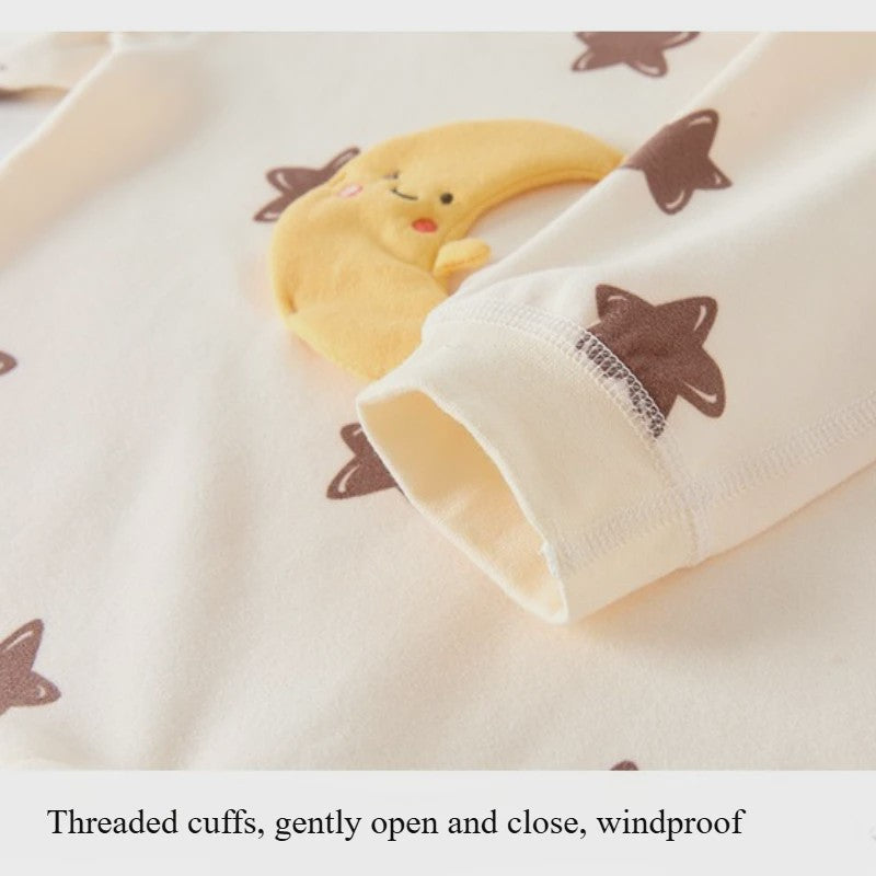 Schattige Unisex Baby Romper met Lange Mouwen - Perfect voor Herfst & Winter