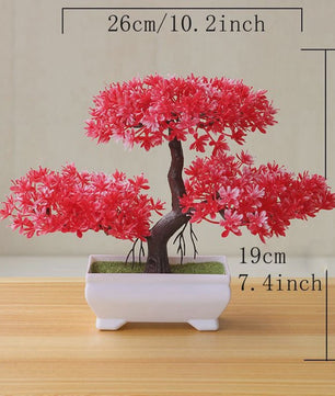 Kunst Bonsai Boom Potplant - Decoratieve Kunstplant voor Huis, Kantoor & Tuin