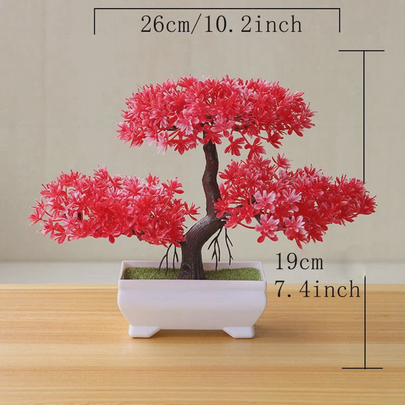 Kunst Bonsai Boom Potplant - Decoratieve Kunstplant voor Huis, Kantoor & Tuin