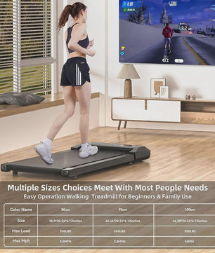 Superun 2-in-1 Loopband met 2.2PK Motor: Compacte Onder Desk Treadmill voor Thuis